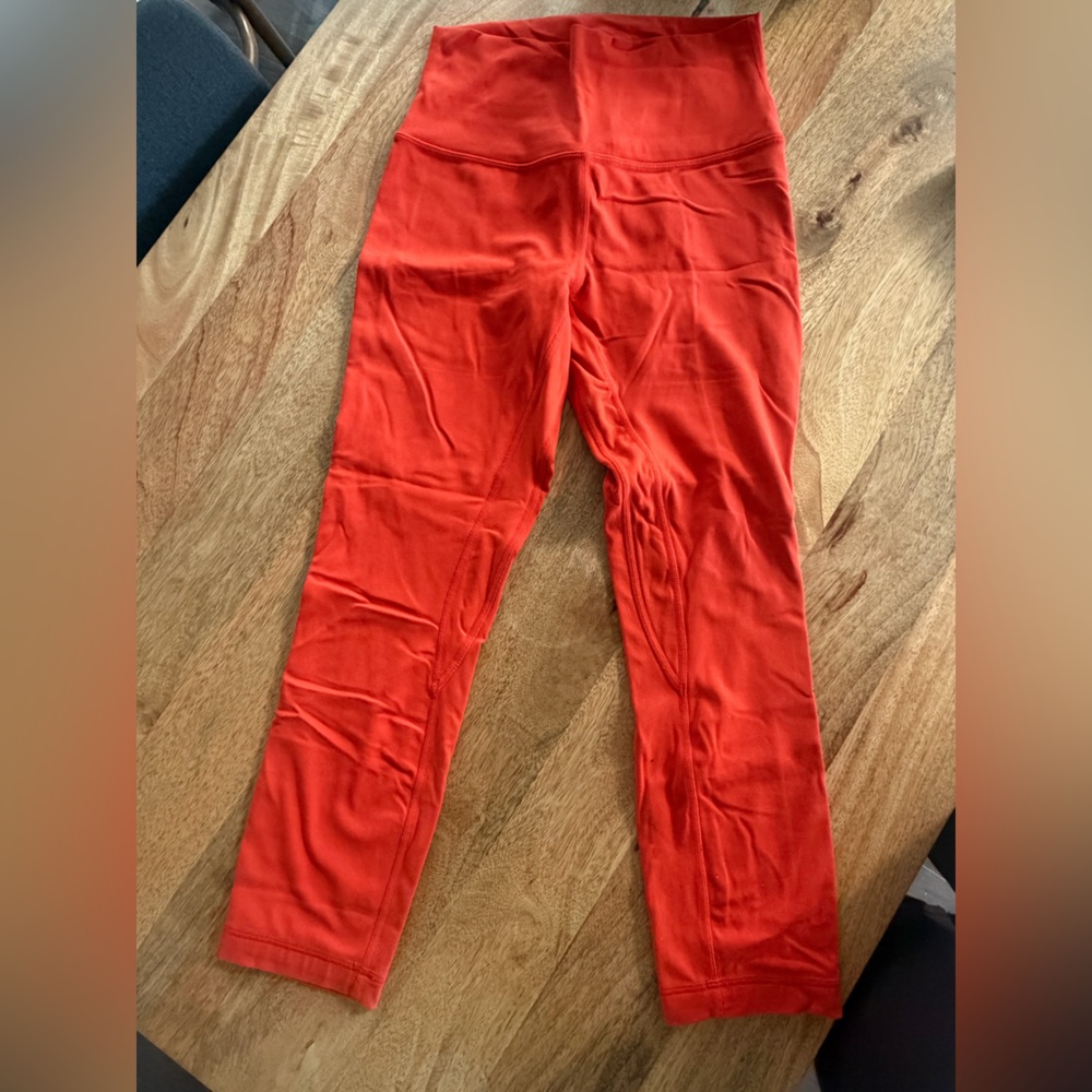 Red lululemon Leggings